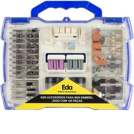 KIT ACESSÓRIOS PARA MINI ESMERIL COM 137 PEÇAS 9QR EDA