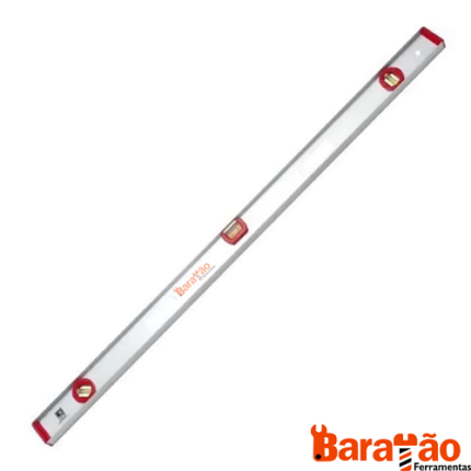 NÍVEL DE ALUMÍNIO COM 3 BOLHAS 100CM 9KR EDA